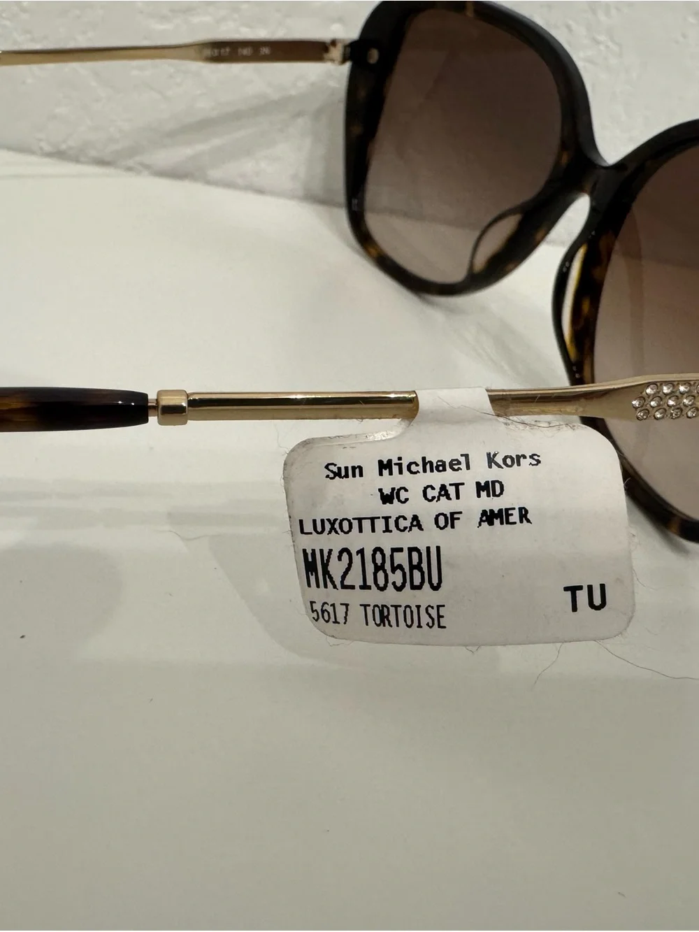 Michael Kors Oversized Tortoise Shell Sunglasses with Brown Gradient Lenses